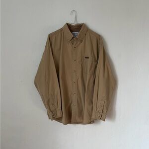 Vintage Carhartt Tan One Pocket Work Shirt Men’s Large